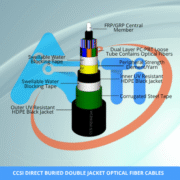 CCSI DIRECT BURIED DOUBLE JACKET OPTICAL FIBER CABLES 48/4T